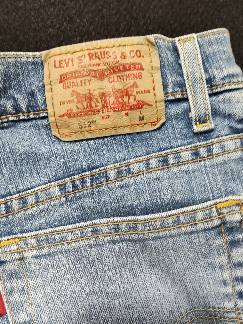 Levi's 512 Blue Jeans - Women’s Size 8 - Classic  Slim Tapered  - Straight Leg - Picture 9 of 12